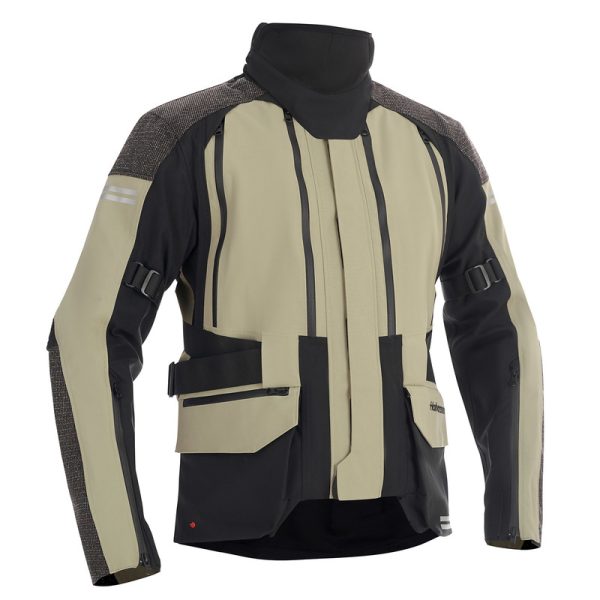 Hightech Motorrad Textiljacke "DALEN" khaki / schwarz von HALVARSSONS – Bild 3