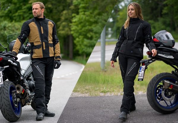 Motorrad Textiljacke "VINVALLEN" schwarz von HALVARSSONS – Bild 7