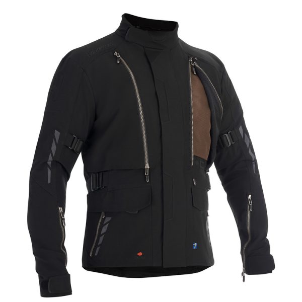 Motorrad Textiljacke "VINVALLEN" schwarz von HALVARSSONS – Bild 3